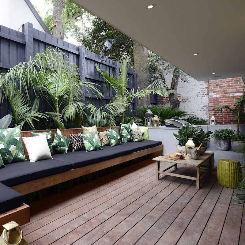 Creating comfortable outdoor entertainment areas with cushioned seating