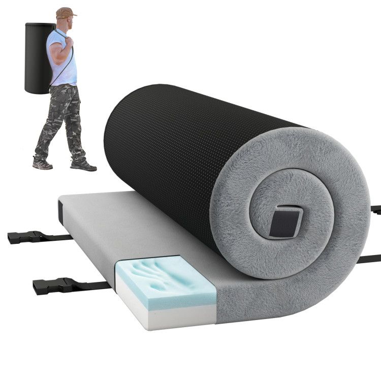 Indoor Outdoor Sleeping Mat With High Density Foam Cushion And Carrying ... in Exploring the Versatility of Indoor Outdoor Sleep Support Systems