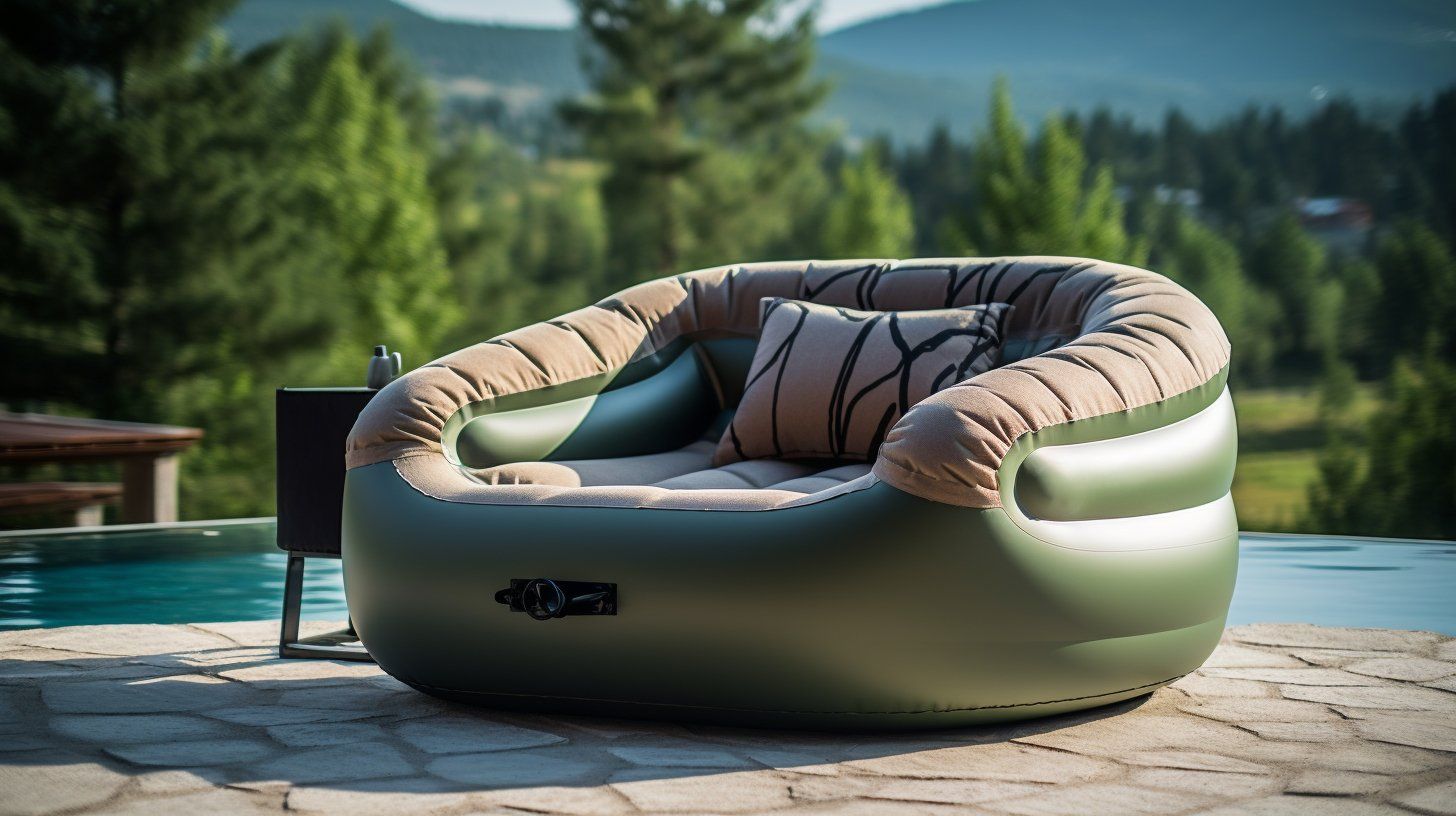Inflatable Sofa-Experience A Lazy Camping Trip – Dreamer Inflatables throughout Air Sofa, Gray