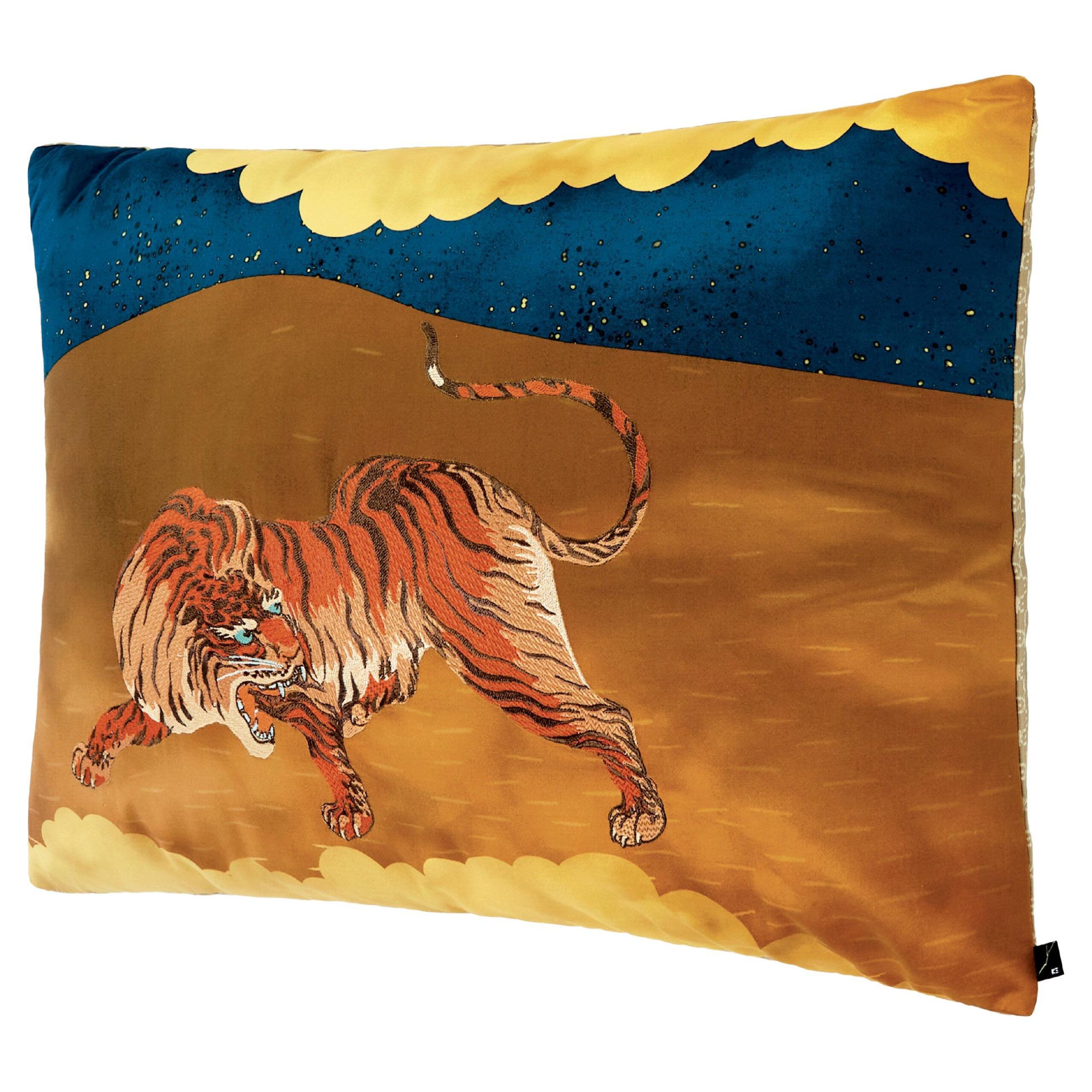 K-3 Tora (Tiger) Decorative Pillows For Sale At 1Stdibs within Real User Insights on Palm Tiger 14x20 Pillow Comfort and Longevity