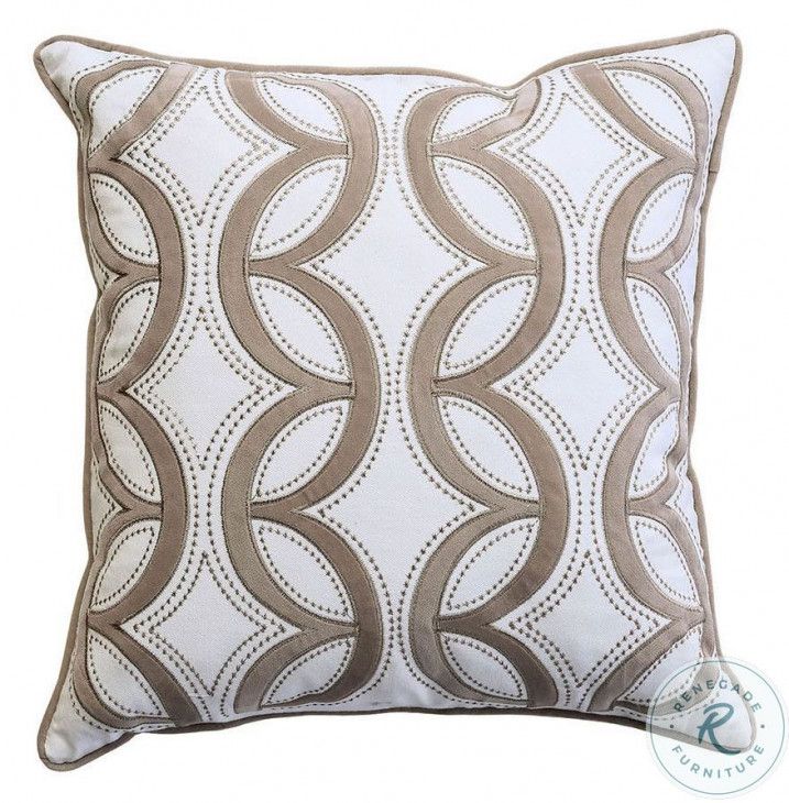 Lati Latte Pillow Set Of 2 From Furniture Of America | Coleman Furniture with Maximizing comfort with thumbprint latte performance pillows in various settings