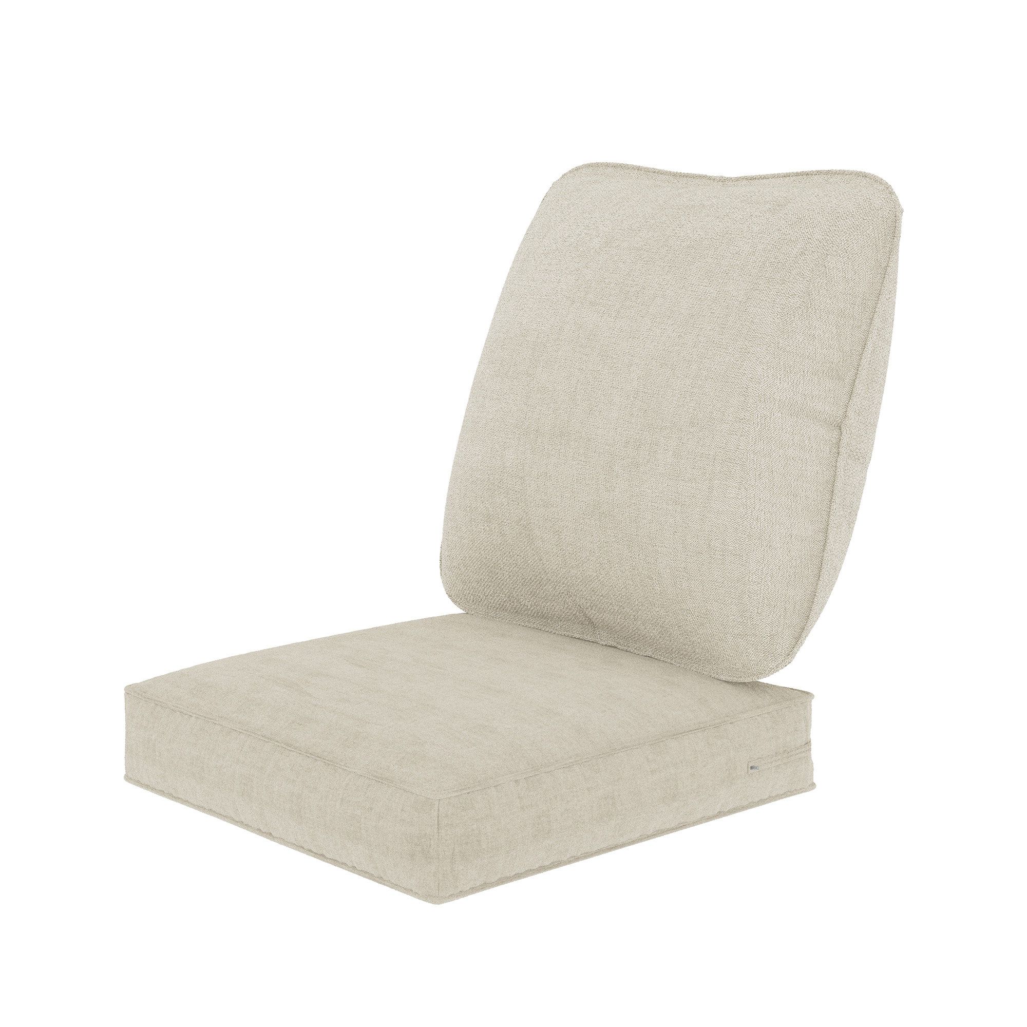 Latitude Run® 5'' Outdoor Deep Seating Cushion Set | Wayfair for Sunbrella Canvas Antique Beige Outdoor Deep Seating Pillow And Cushion Set