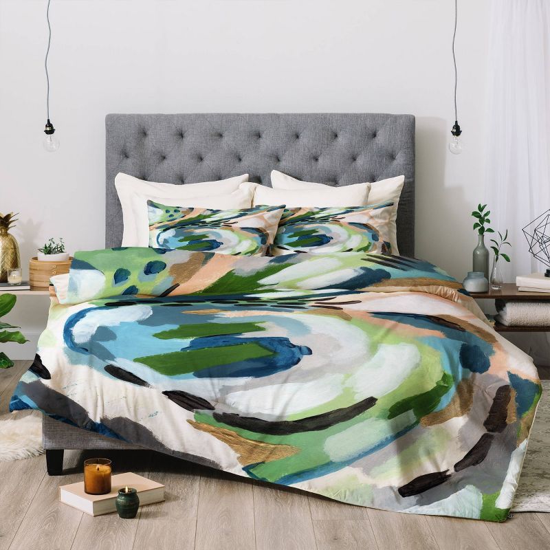 Laura Fedorowicz Greenery Comforter Set - Deny Designs : Target in Discover Durability and Style The Laura Fedorowicz Greenery Outdoor Throw Pillow