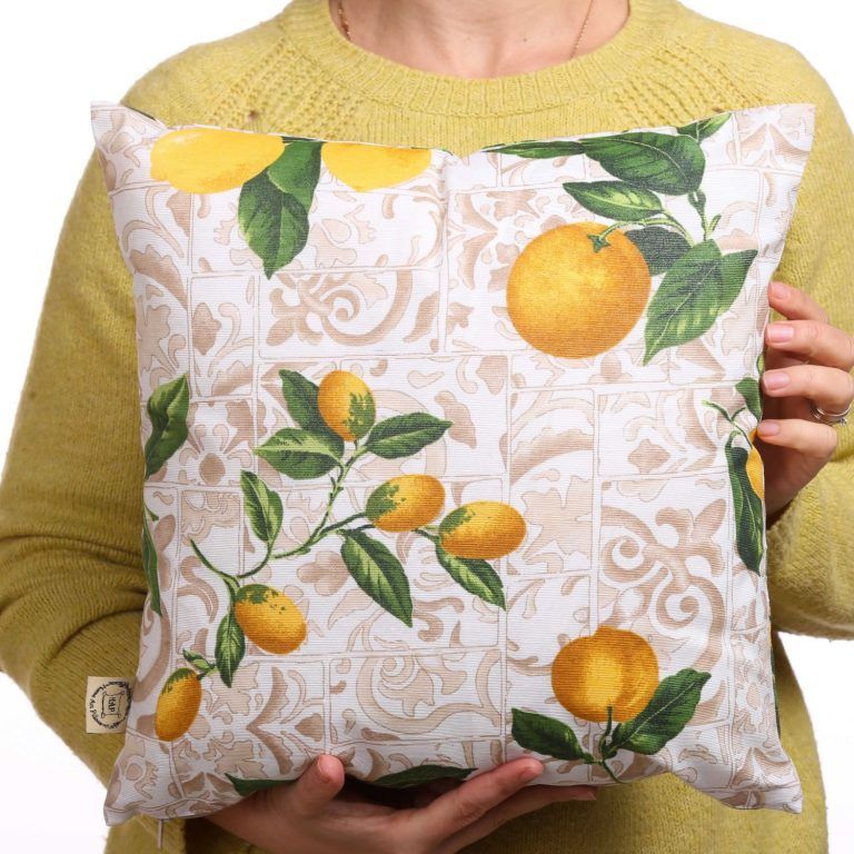 Lemons Waterproof Throw Cushion 15” – Cozy With Grandma intended for Weatherproof Wonders The Durability You Need in Outdoor Lemons Throw Pillows