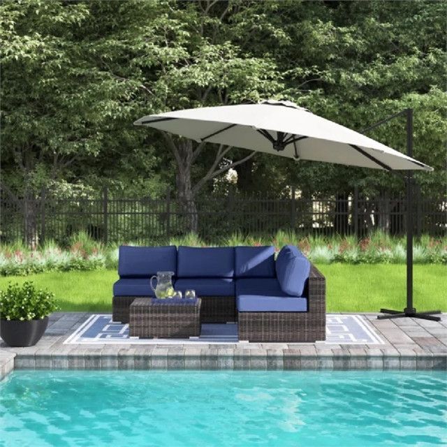 Living Source International 4-Person Wicker / Rattan Seating Group In ... with regard to Crafting Comfort with Living Source International 4-Person Wicker Groups