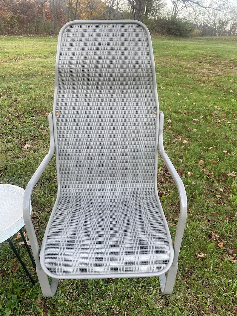 Lloyd Loom Flanders Permawicker Bay Breeze Spring Bouncy Patio - Etsy inside Lloyd Flanders Nantucket Sofa, French Beige, Hansen Sky