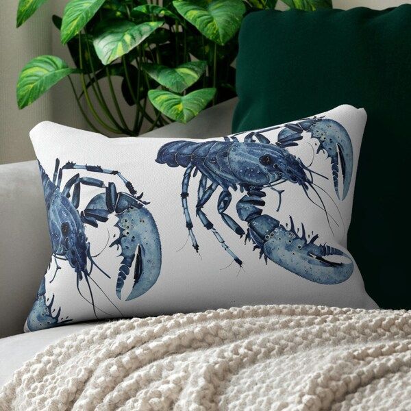 Lobster Pillow - Etsy in Visions Ii Lobster Pillow, 20"X20"