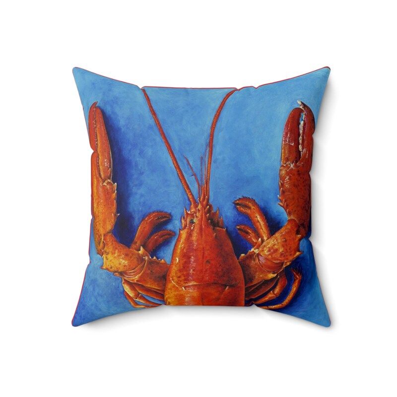 Lobster Pillow - Etsy with Visions Ii Lobster Pillow, 20"X20"