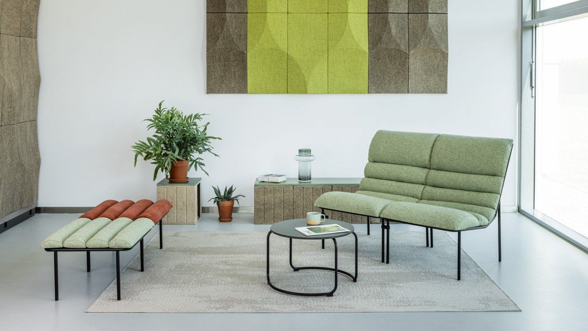 Long Sofas - Vank for La Jolla Spectrum Indigo Durable Aluminum Frame Outdoor Sofa