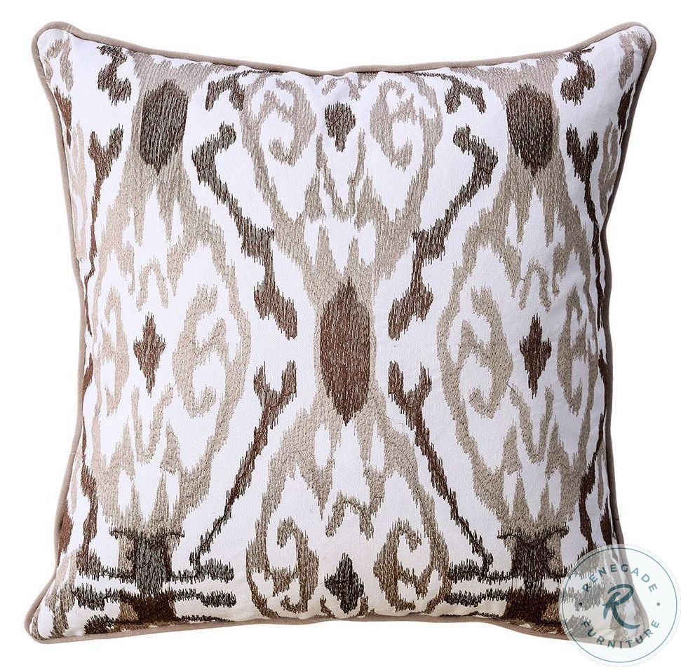 Lucy Latte Pillow Set Of 2 From Furniture Of America | Coleman Furniture with regard to Maximizing comfort with thumbprint latte performance pillows in various settings