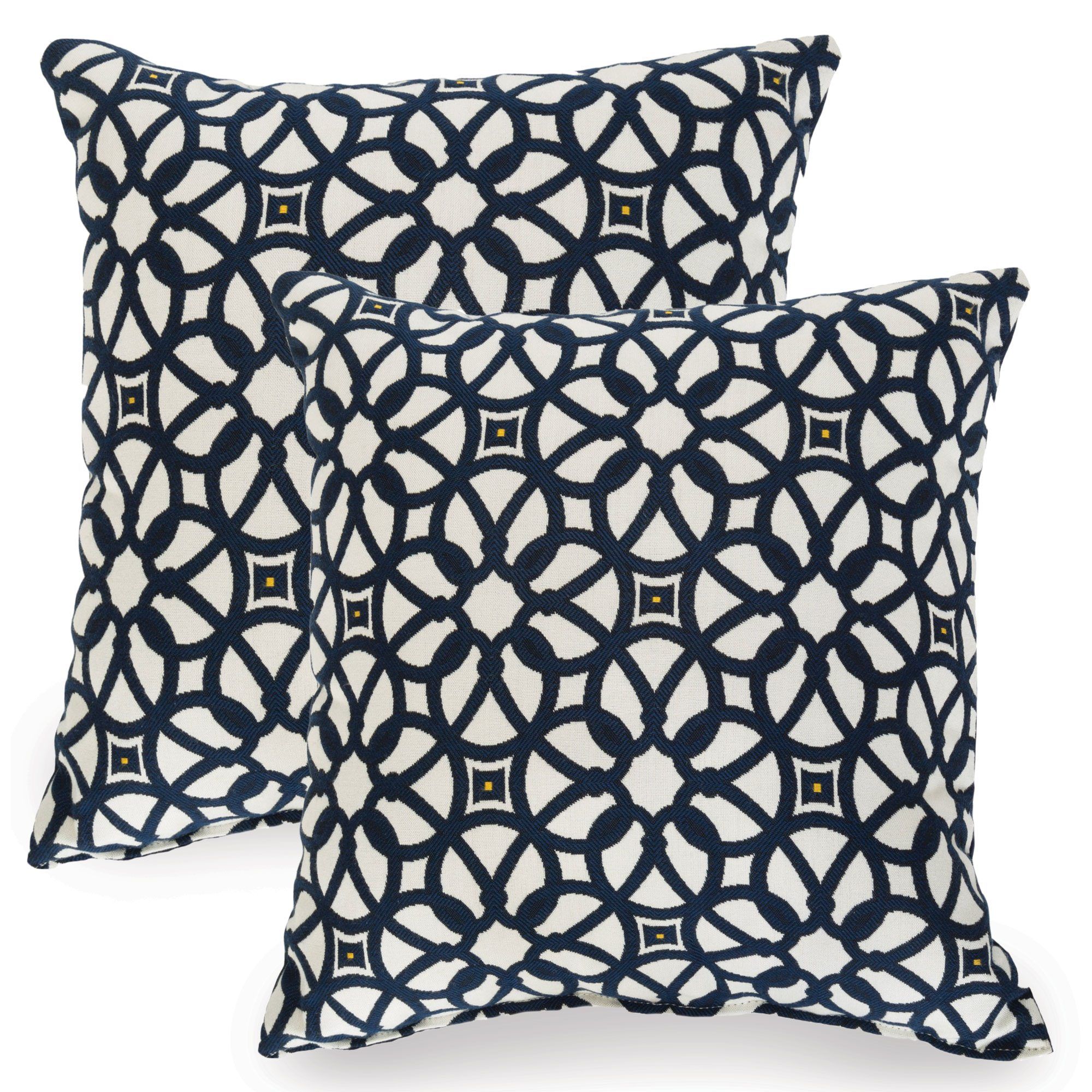 Luxe Indigo Sunbrella Indoor/Outdoor Throw Pillow - Set Of Two|Hatteras ... regarding Ombre Indigo Indoor/Outdoor Performance Pillow, 20"X20"