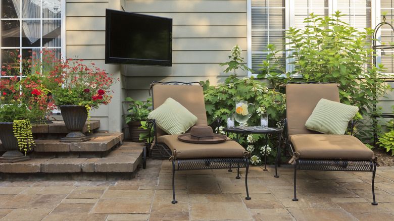 Make The Most Out Of Your Small Patio With These Furniture Ideas throughout Cleo 140" 4-Piece Modular Patio Outdoor Sectional Sofa, Light Gray, 34" Corner Chair