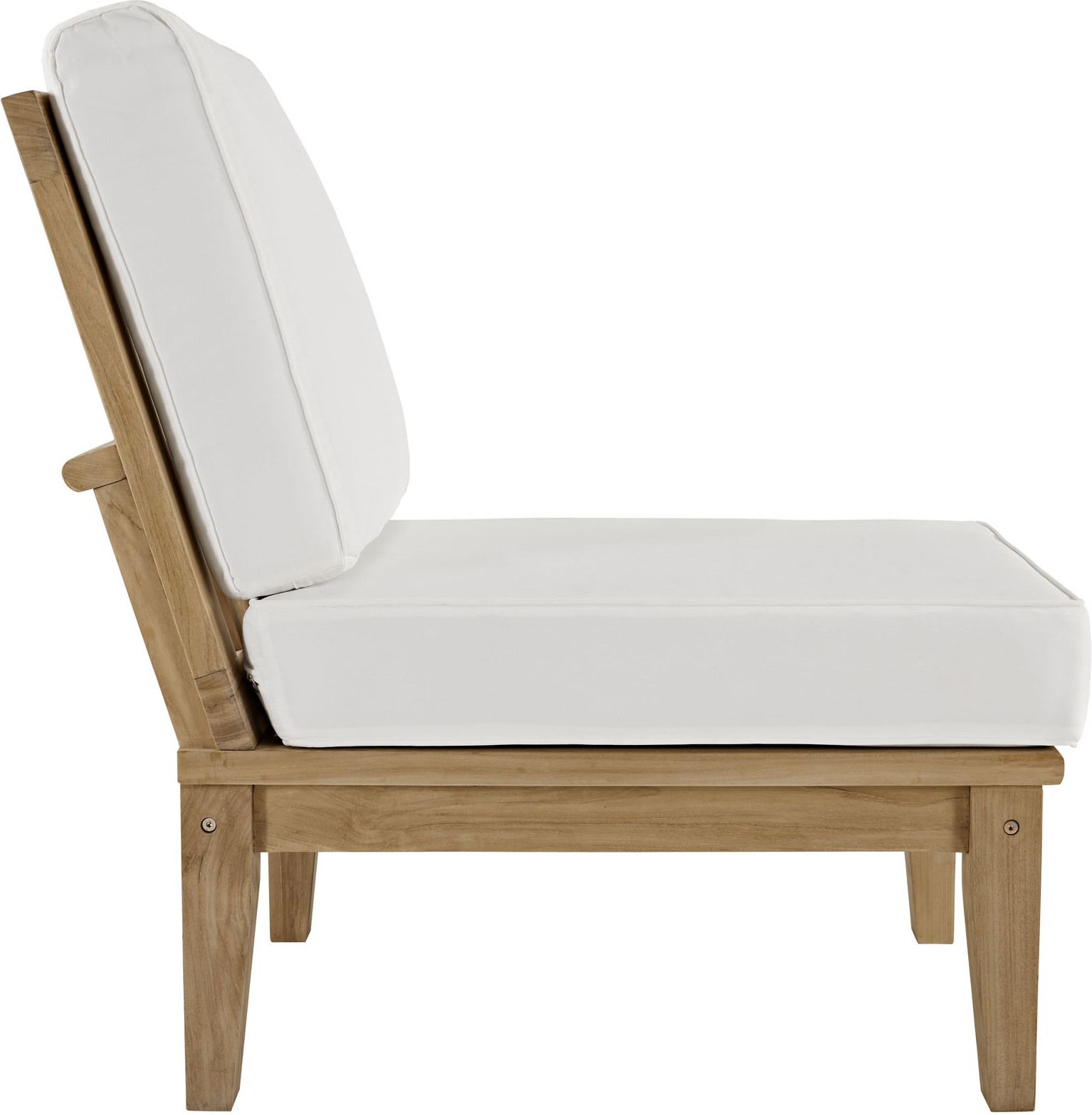 Marina White 2 Piece Outdoor Patio Teak Set Eei-1821-Nat-Whi-Set ... pertaining to Exploring the Durability and Design of Navy Marina 2 Piece Teak Outdoor Sets