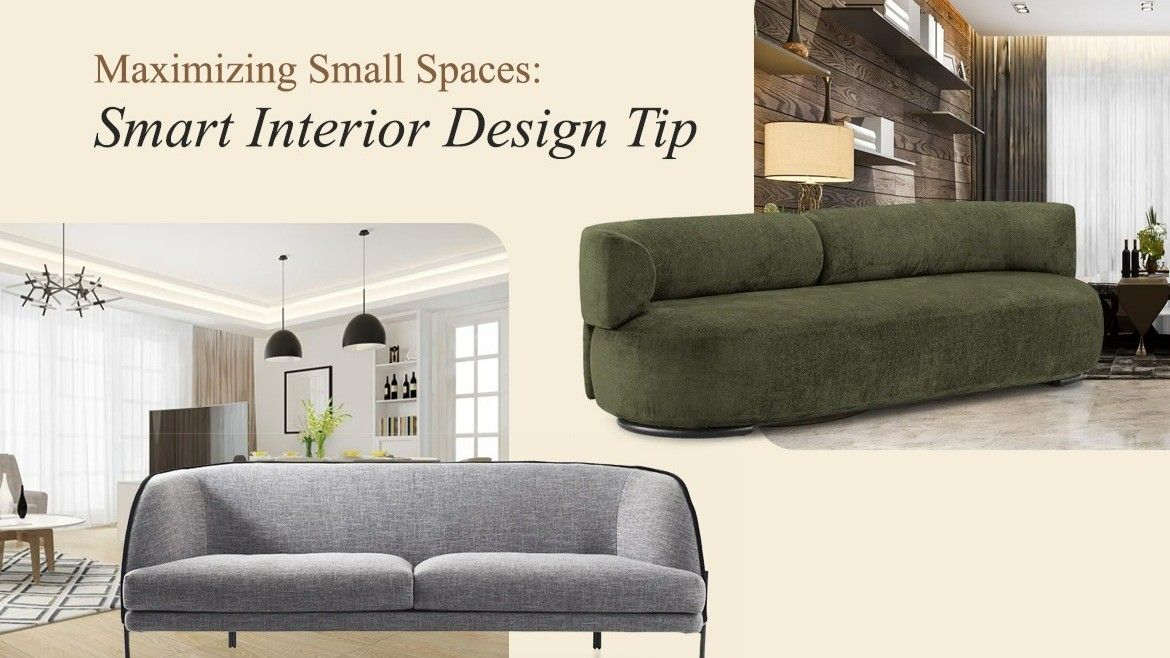Maximizing Small Spaces: Smart Interior Design Tips for Vineyard 80" Wide Upholstered Outdoor Sofa, Brown/White