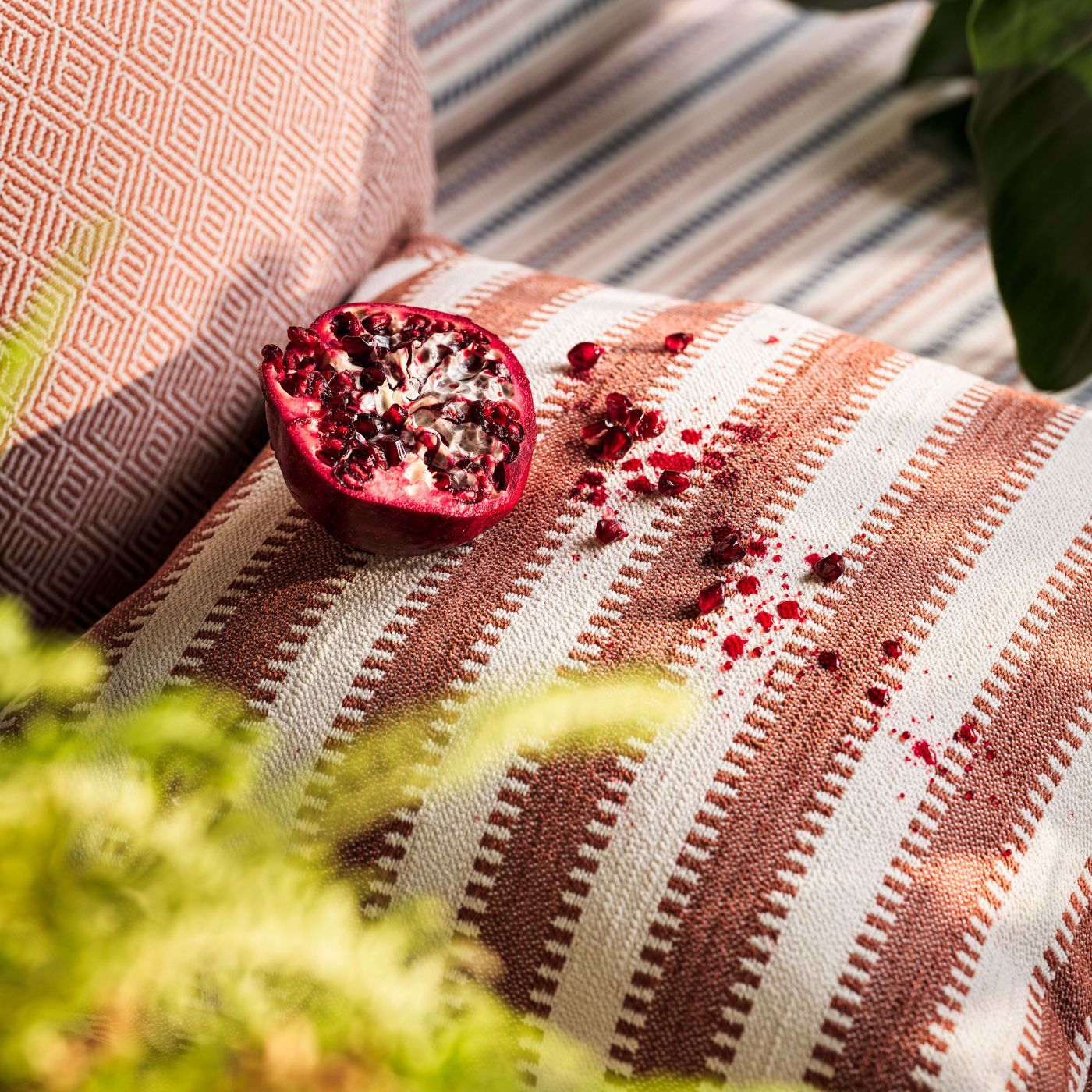 Ocala Stripe - Indigo/Chalk Fabric | Indoor Outdoor Weaves Ii | Harlequin intended for The science behind Trilogy Indigo's performance cushioning for both indoor and outdoor settings