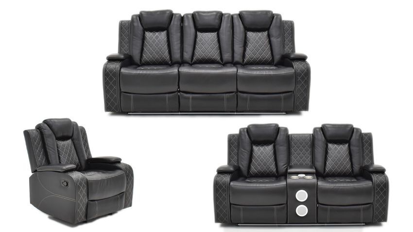 Orion Reclining Sofa Set - Black | Home Furniture Plus Bedding And ... with Why Orion Sofa Is Becoming the Preferred Choice for Sleep Enthusiasts