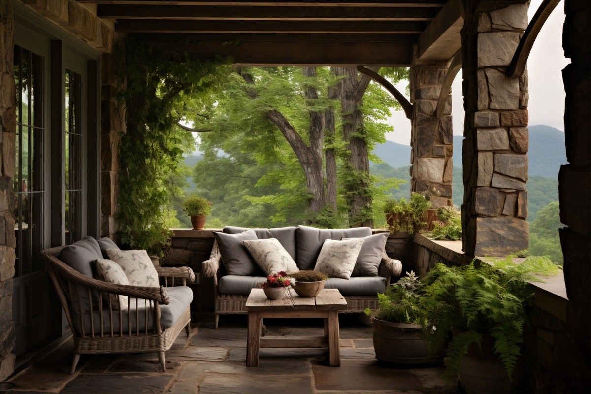 Outdoor Living: How To Design The Perfect Space - Cibi + Simeon Designs within La Jolla Sunbrella Upholstered Outdoor Sofa