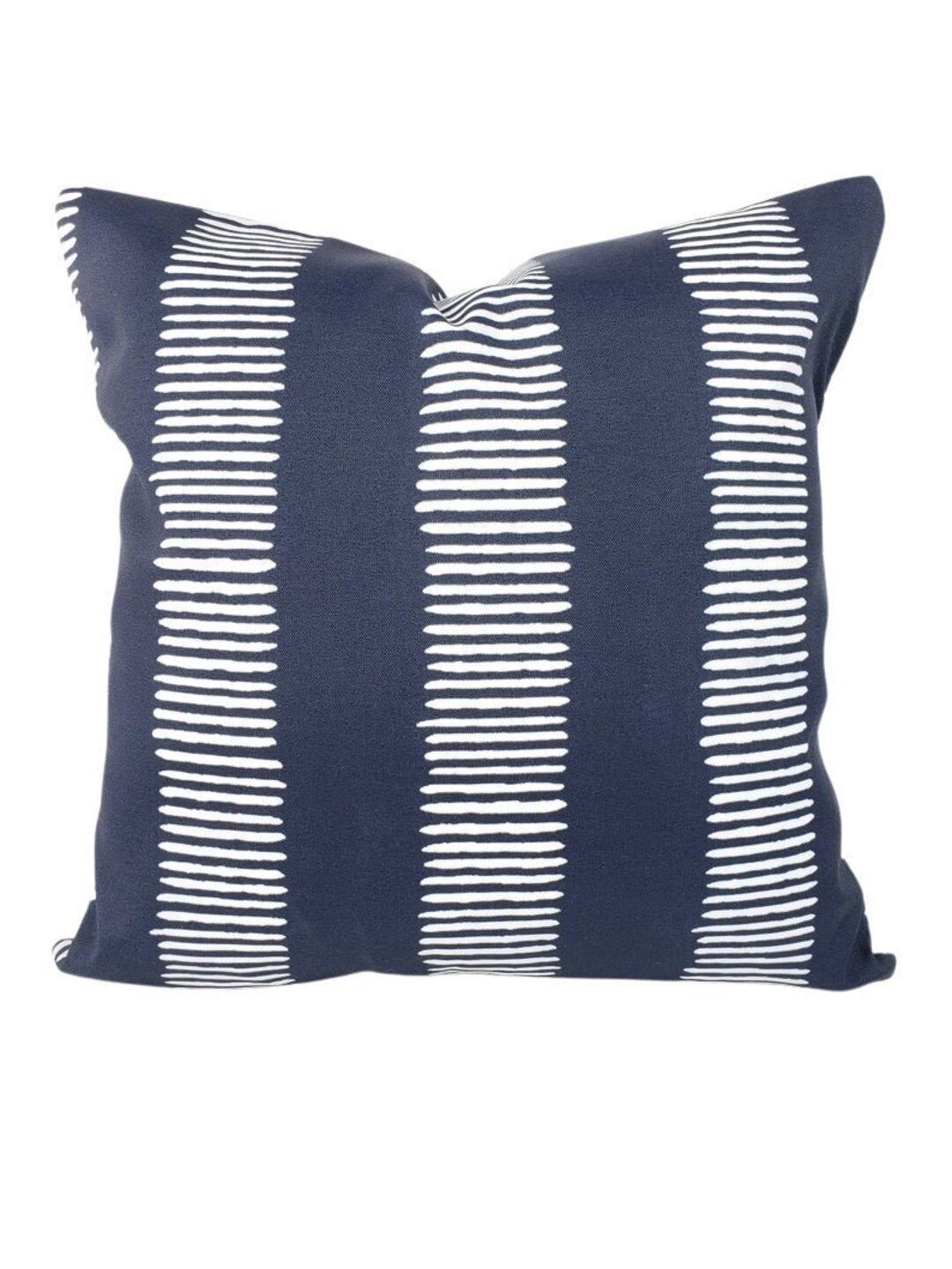 Outdoor Navy Blue Throw Pillow Covers Cushions Navy Blue White Stripe ... in Outdoor Living Essentials Navy Dotted Stripes Lumbar Pillow Set