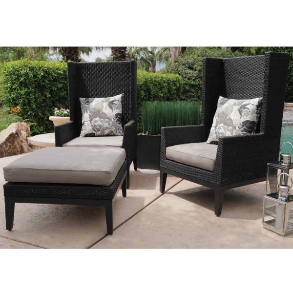 Patio Furniture | ... For Vibrant Accent Colors In Both Cushions And ... in Lee Outdoor Water Resistant Fabric Loveseat Cushions, Cream