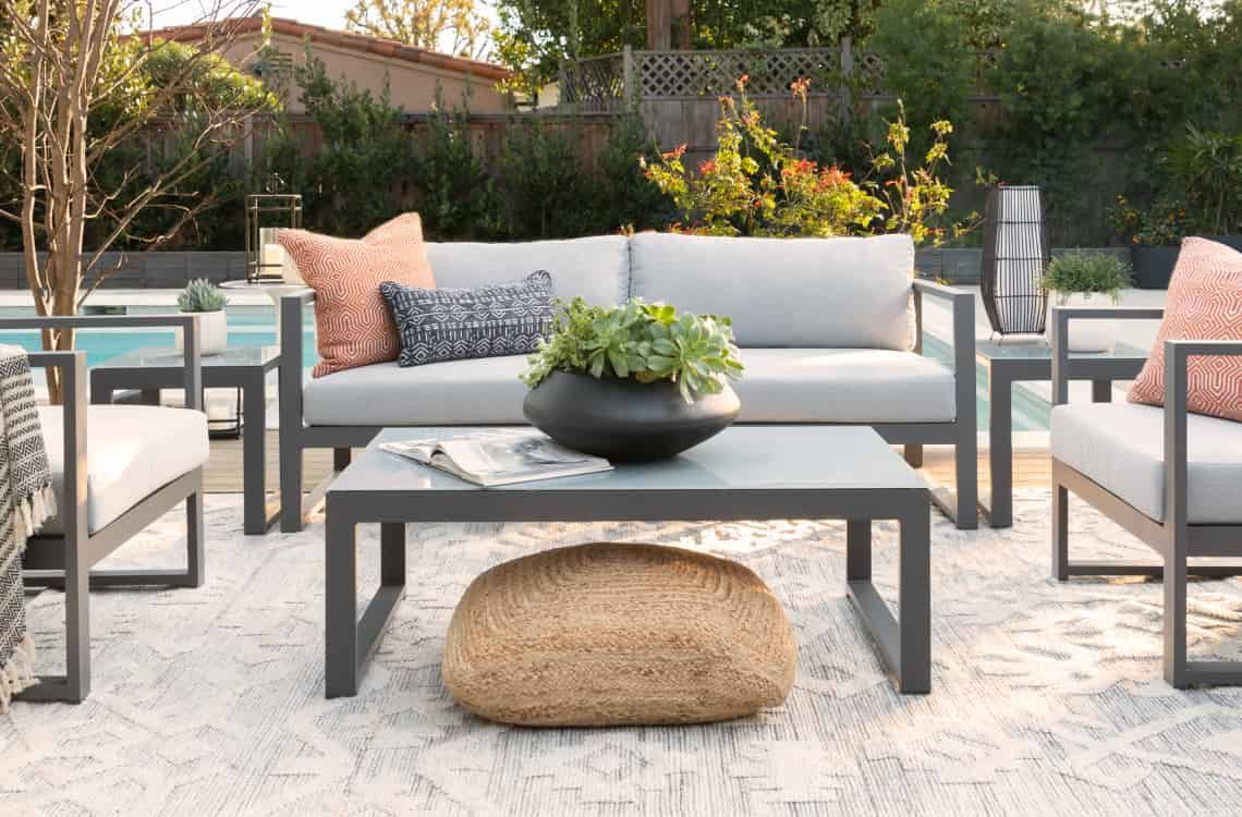Patio Furniture Layout Guide: 5 Arrangement Ideas | Living Spaces throughout Building Cohesion in Outdoor Furniture Arrangements