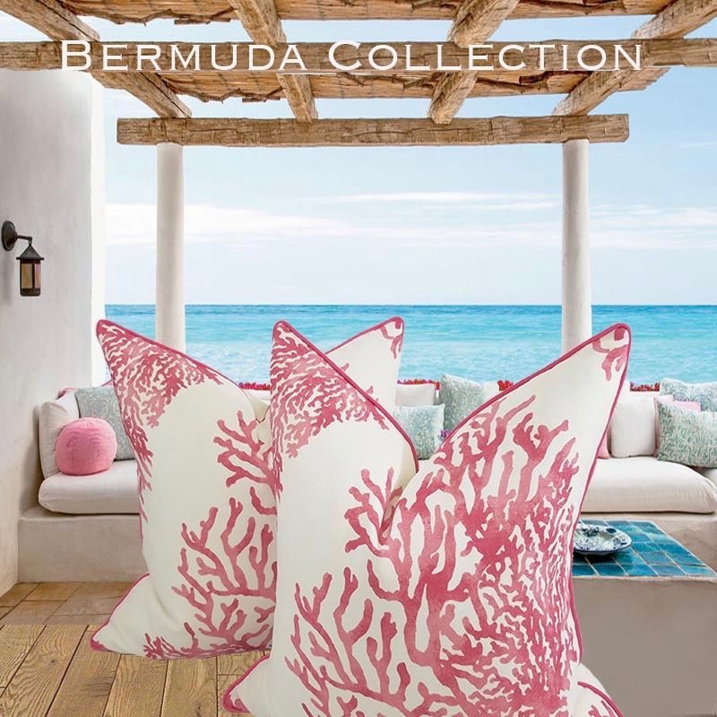 Pillow Lookbook | Beach Theme Pillows, Coastal Throw Pillows, Coastal ... for Beachdrive 14"X20" Decorative Coastal Outdoor Pillow, Pink