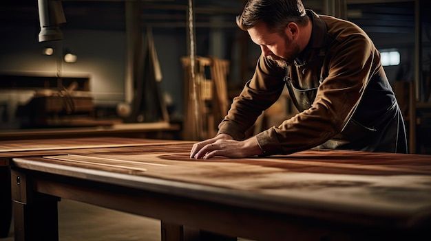 Premium Photo | Craftsmanship Carpentry Furniture Factory in Lloyd Flanders Nantucket Sofa, French Beige, Hansen Sky