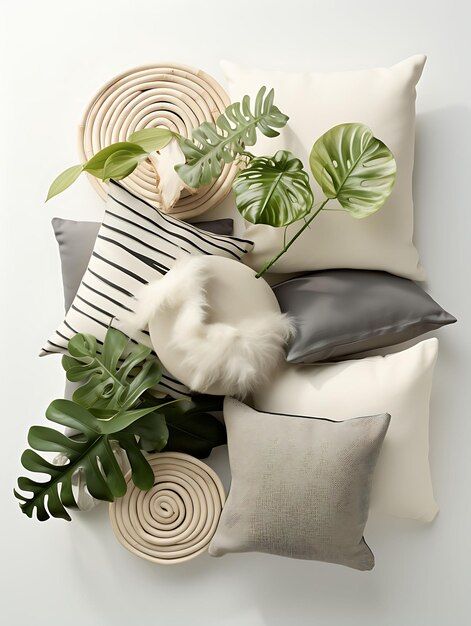 Premium Photo | Pillow Blanket Design And Elements With Difference Idea ... with regard to Exploring the Design Elements of Multi Purpose Pillows