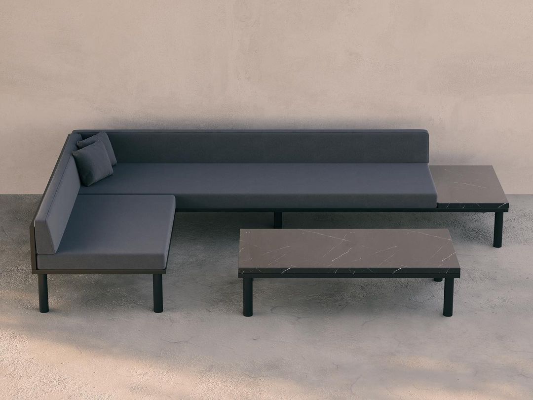 Sabbia L Shape Sofa - Mosha Egypt intended for Sabbia Sofa, Echo Midnight, No Welt