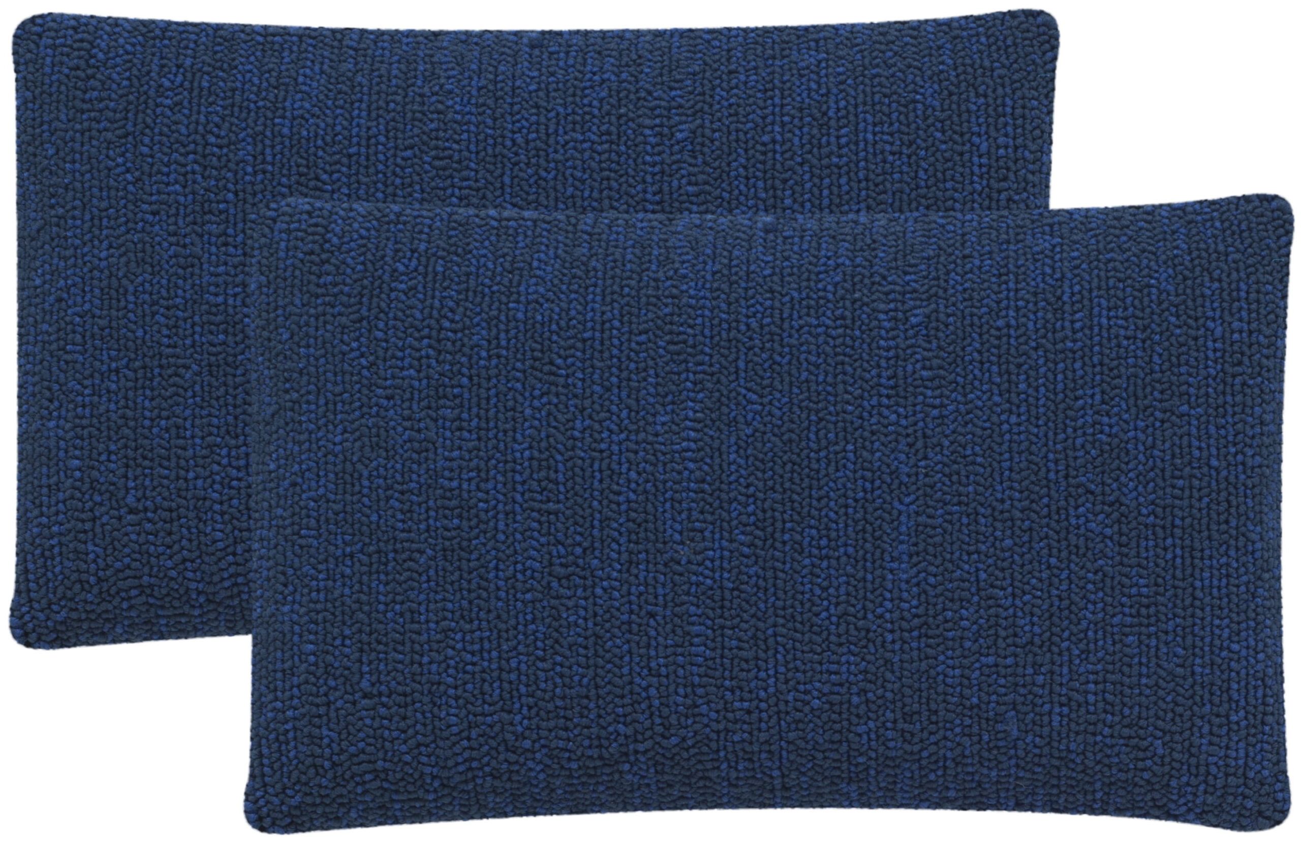 Safavieh Soleil Solid 12" X 20" Indoor/Outdoor Pillow, Dark Marine Blue ... in Exploring the Design and Functionality of Safavieh Soleil Solid Pillows Set of 2
