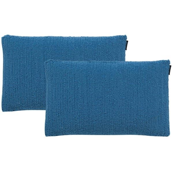 Safavieh Soleil Solid Light Marine Blue Outdoor Lumbar Pillow (2-Pack ... for Exploring the Design and Functionality of Safavieh Soleil Solid Pillows Set of 2