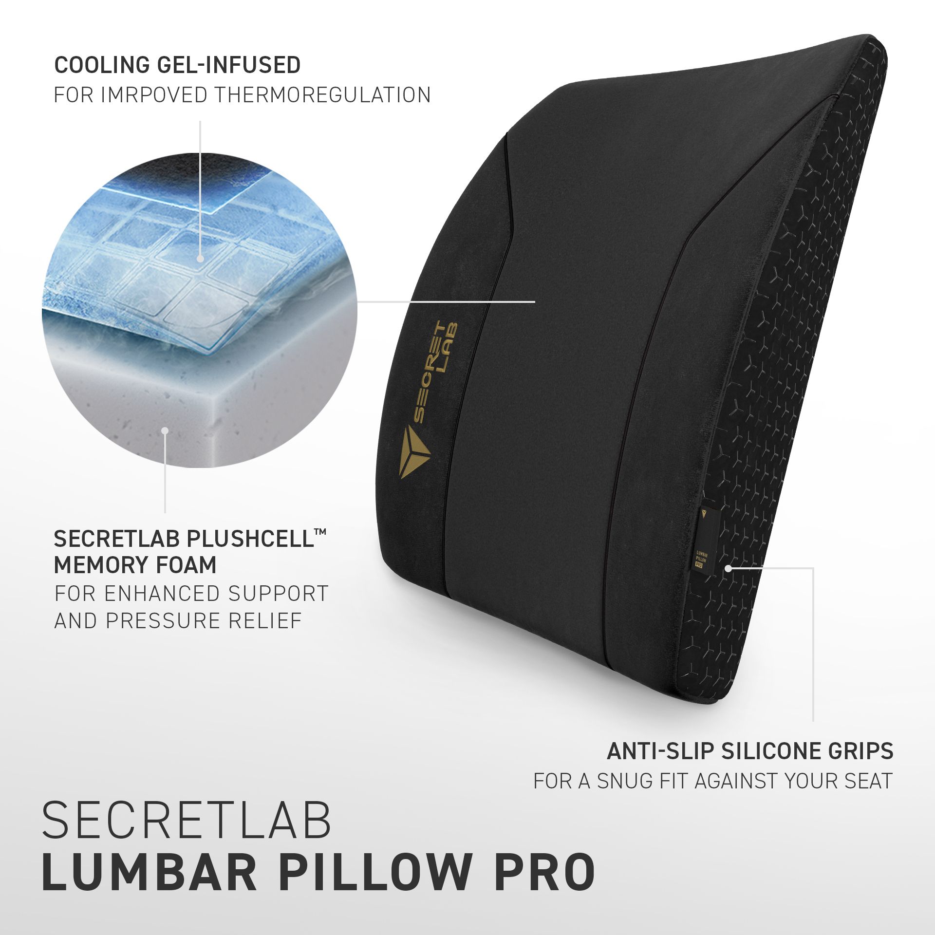 Secretlab Lumbar Pillow Pro: Pro Design. Pro Comfort. - Secretlab Blog in Understanding the Benefits of XL Lumbar Support Pillow Design
