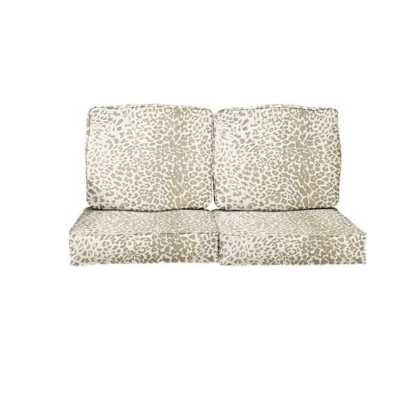 Sorra Home 23 X 23.5 Sunbrella Instinct Dune Deep Seating Indoor ... in Sunbrella Range Dune Outdoor Deep Seating Pillow And Cushion Set, 23"X25