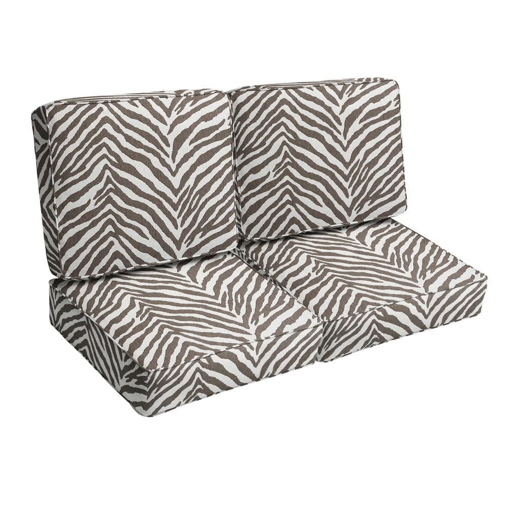 Sorra Home 23 X 23.5 Sunbrella Namibia Grey Deep Seating Indoor/Outdoor ... for Creating Lasting Comfort and Elegance with Sunbrella Namibia Gray Cushions
