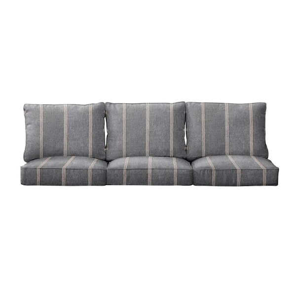 Sorra Home 25 X 23 X 5 (6-Piece) Deep Seating Outdoor Couch Cushion In ... with regard to Sunbrella Granite Gray Outdoor Deep Seating