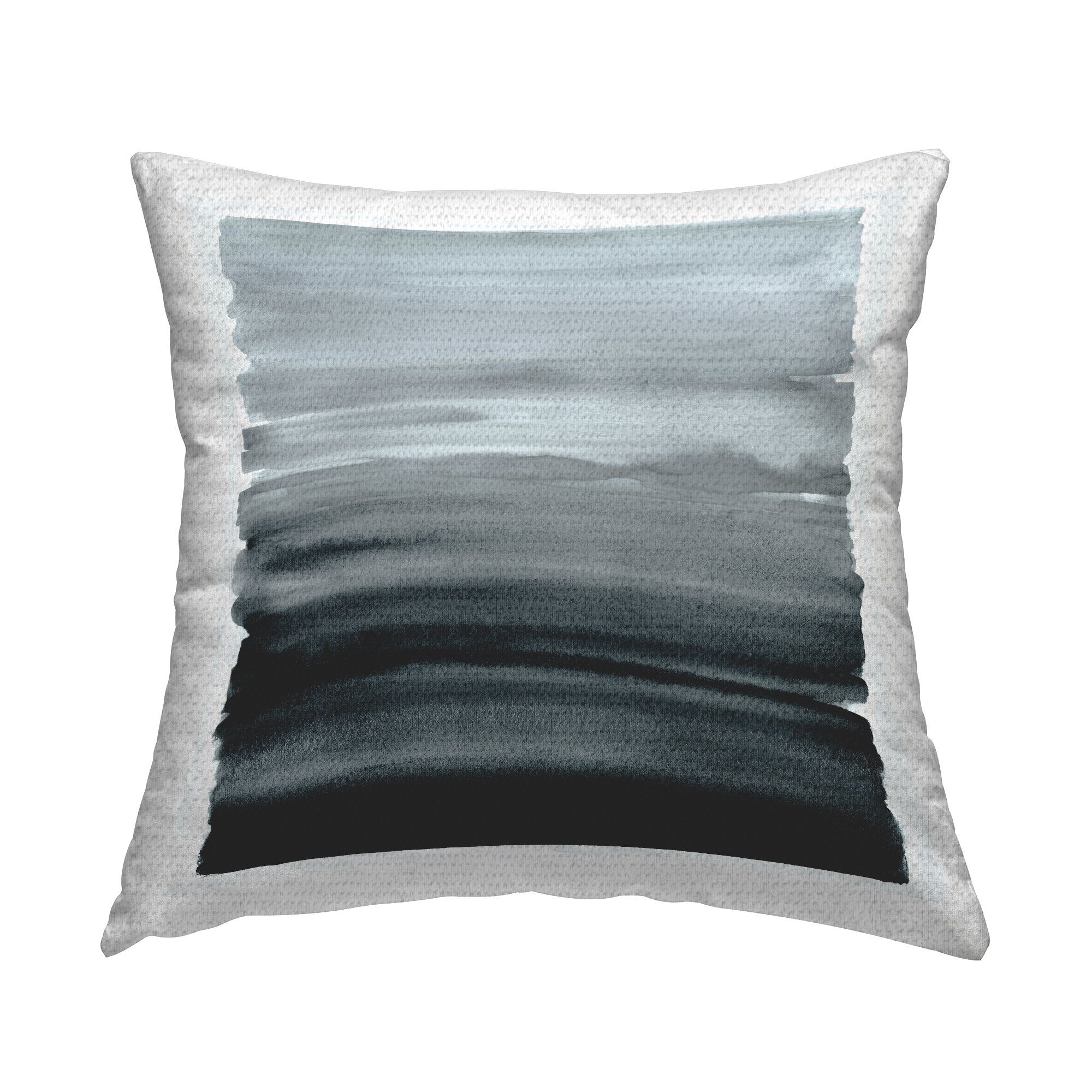 Stupell Industries Ombre Indoor/Outdoor Throw Pillow | Wayfair intended for Practical applications of ombre indigo indoor outdoor pillows in modern spaces