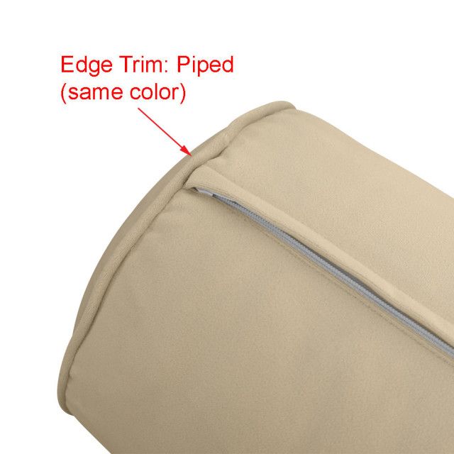 Style V5 Full Velvet Pipe Trim Indoor Daybed Bolster Pillow |Cover Only ... for The Art of Pipe Trim Application in Outdoor Textile Design