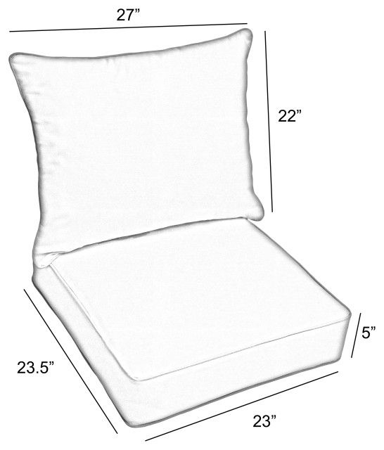 Sunbrella Canvas Antique Beige Outdoor Deep Seating Pillow And Cushion ... in Understanding the Durability of Sunbrella Canvas Antique Beige Cushions