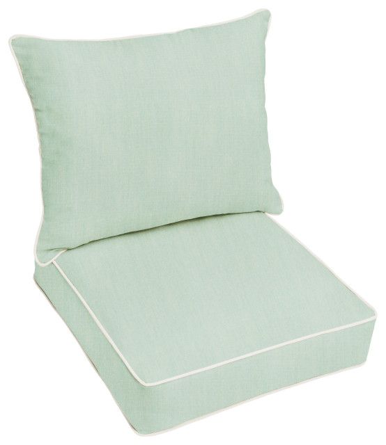Sunbrella Canvas Spa Outdoor Deep Seating Pillow And Cushion Set ... throughout Transforming Your Patio Seating with Sunbrella Canvas Spa Pillows