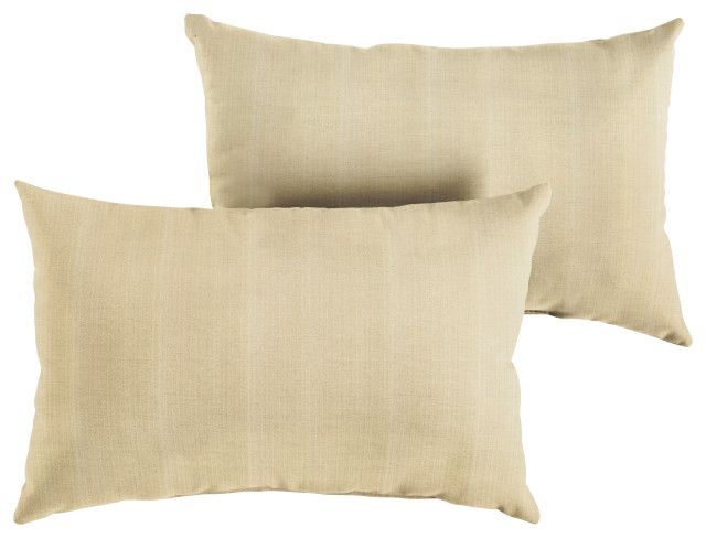 Sunbrella Dupione Sand Outdoor Pillows, Set Of 2, 13"X20 ... regarding Sunbrella Dupione Sand Outdoor Pillows, Set Of 2, 13X20