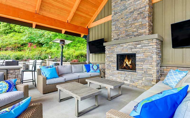 Sunbrella Fabrics: 5 Easy Ways To Bring Inside Decor Outside! within Designing outdoor living spaces with Manhattan Sunbrella Upholstered Outdoor Sofa