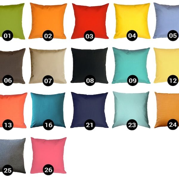 Sunbrella Outdoor Pillows - Etsy throughout Modern Oval Ocean Indoor/Outdoor Performance Pillow, 20"X20"