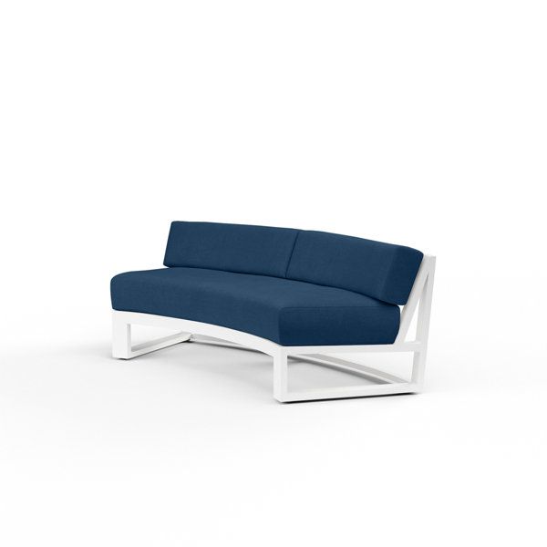 Sunset West Newport Curved Sofa | Perigold within Designing Outdoor Living Spaces with Newport's Curved Sofa Innovation