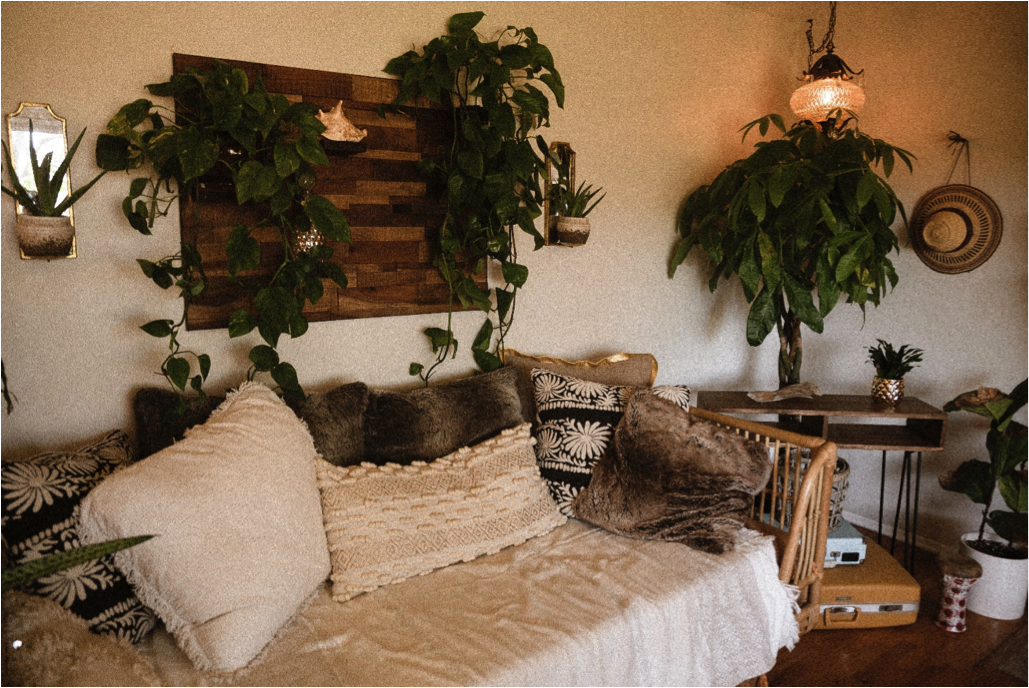 Bringing Nature Indoors The Artistry of the Blue and Green Leaves Pillow