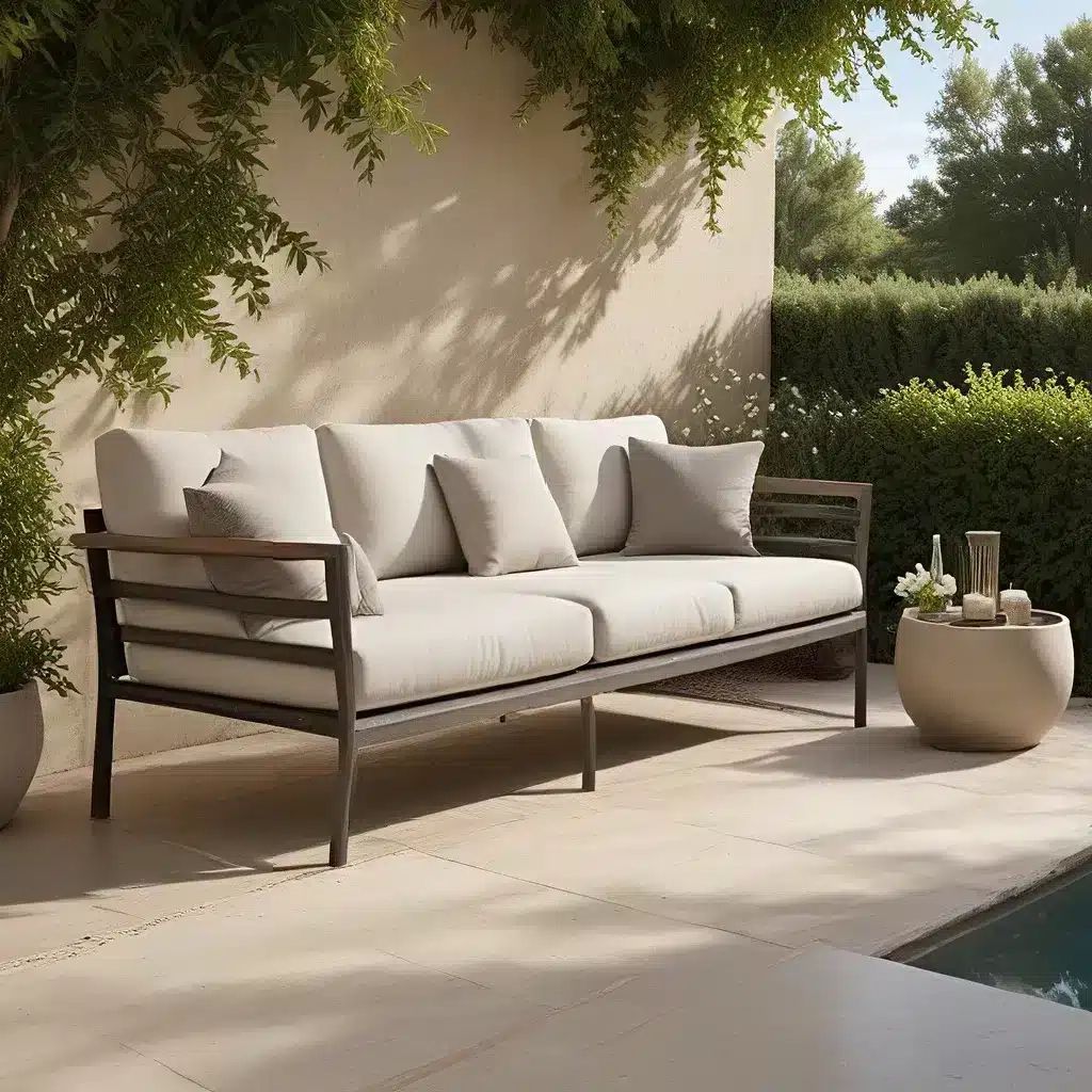 Comparing outdoor sofa materials for year-round usability