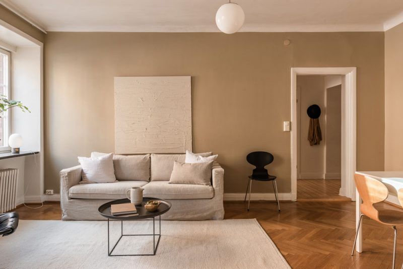 This Warm And Inviting Interior Is A Master Class In Beige Tonal Look ... regarding Sunny Isles Sofa Beige