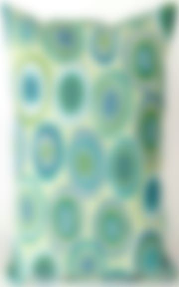 Trans-Ocean Visions Ii Pillow Puddle Dot 412804 Spa | Rug Studio for Visions Ii Puddle Dot Pillow, Spa, 12"X20"