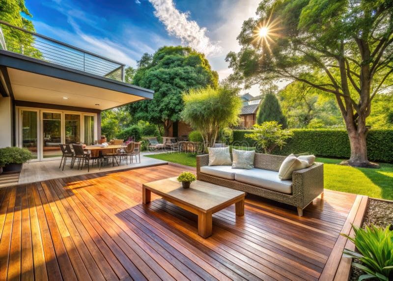 Transform Your Backyard Into A Luxurious Outdoor Oasis Stunning Wooden ... within Transforming Your Backyard Into a Relaxation Haven with Convene Sofas