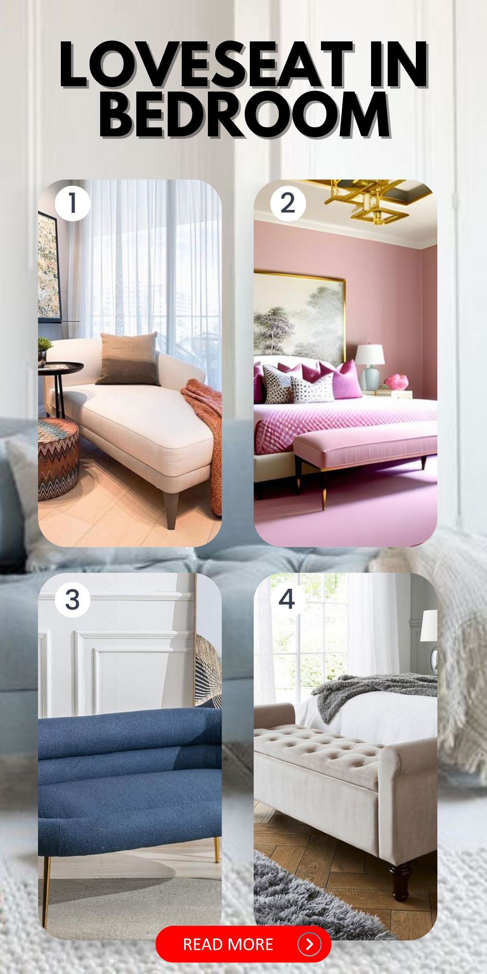 Transform Your Bedroom With Stylish Loveseats – Elegant &amp; Cozy Design ... pertaining to Loveseat