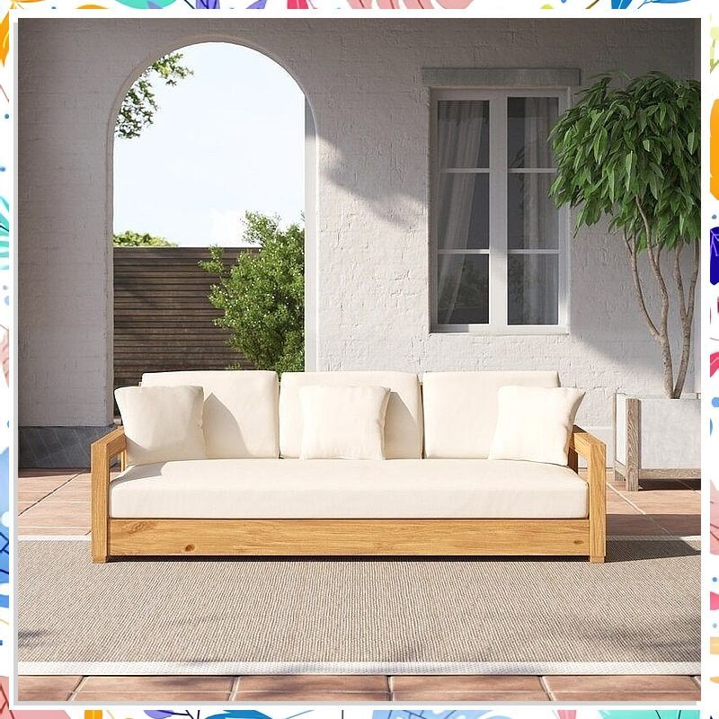 Transform Your Outdoor Space With Stylish Patio Sofas For Ultimate ... with regard to Stance Outdoor Patio Aluminum Sofa, White Gray