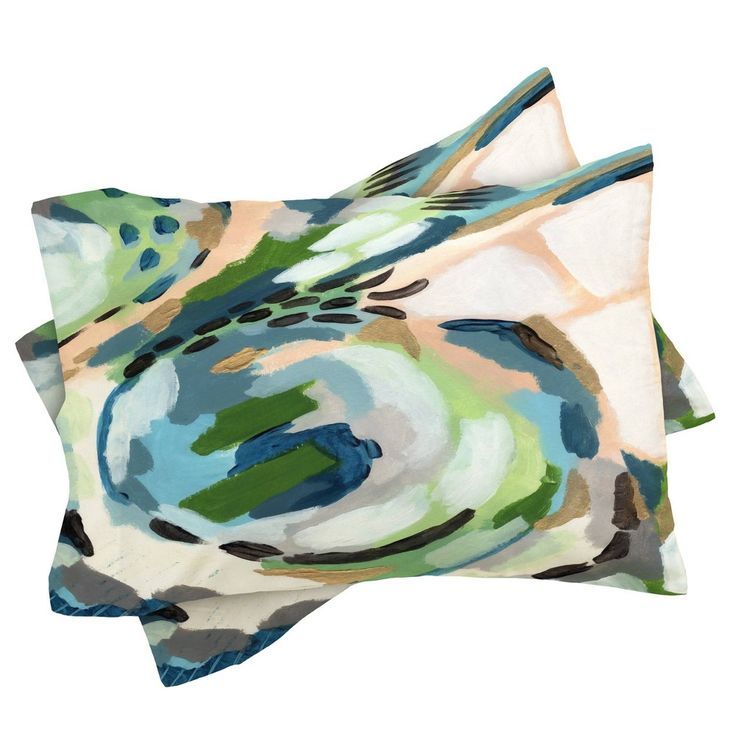 Twin/Twin Xl Laura Fedorowicz Greenery Abstract Comforter Set Green ... within Discover Durability and Style The Laura Fedorowicz Greenery Outdoor Throw Pillow